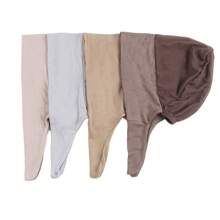 1pc Tie Back Mesh Net Inner Under Cap Modal Soft Stretch Jersey Cap Undercap For Dress - A - View 7