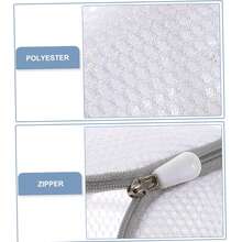 1 pieza Bolsa de malla para la colada, adecuada para zapatos y otros artículos, bolsa de viaje para zapatos duradera, lavable a máquina, con cremallera, también se puede usar para calcetines, sujetadores, ropa interior, medias, multiprotección, adecuada para viajes y uso doméstico, artículos del hogar, artículos de primera necesidad - Multicolor - Ver 7