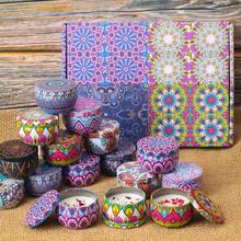 Juego de velas perfumadas, caja de regalo de velas de soja de aromaterapia para decoración del hogar, velas con flores para bodas y decoraciones navideñas, regalo perfecto para familia, yoga, Acción de Gracias, Navidad, cumpleaños, Día de la Madre, maestro, Día de San Valentín, boda