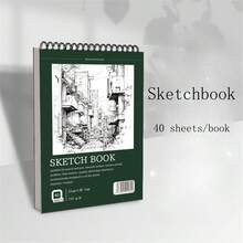 1pc Watercolor & Painting Sketchbook, A4 Thick Art Student Specialized Sketch Pad, Blank Drawing Book, Colored Pencil Drawing Paper
