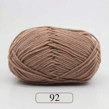 1pc 5-Ply Milk Yarn, Crochet Knitting Thread, Suitable For DIY Weaving Bags, Scarves, Hats, Sweaters, Dolls, 50g/Pc