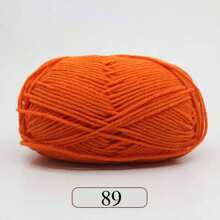 1pc 5-Ply Milk Yarn, Crochet Knitting Thread, Suitable For DIY Weaving Bags, Scarves, Hats, Sweaters, Dolls, 50g/Pc