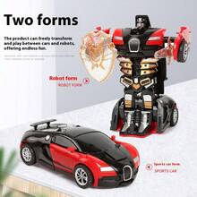 2025 New Hot Selling 1pc, Children's Transforming Toy Car, One-Key Transformation Collision, Intelligent Collision Transformation Car, Rear-Wheel Drive Car, Toy Car, Car, Boys' Game, Stitch Toys, Travel Toys, Classroom Fidget Toys, Mini Stuff, Bath Toys, Christmas Stationery, Stress Ball, Birthday Gift, Christmas Gift, Halloween Gift, Perfect Gift, Present