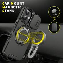 360° 旋转防摔手机壳支架适用于 11/12/13/14/15/16 Pro Max、Galaxy S22/23/24+ UA04/A05/A14/A15/A24/A25/A34/A54S 系列、Moto、Pixel、Redmi 防水防震防刮