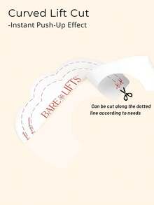 20片装超薄隐形丰胸贴 - 女士透明胸部支撑垫，无缝聚拢，适合露背和无肩带连衣裙 - 彩色 - 查看 5