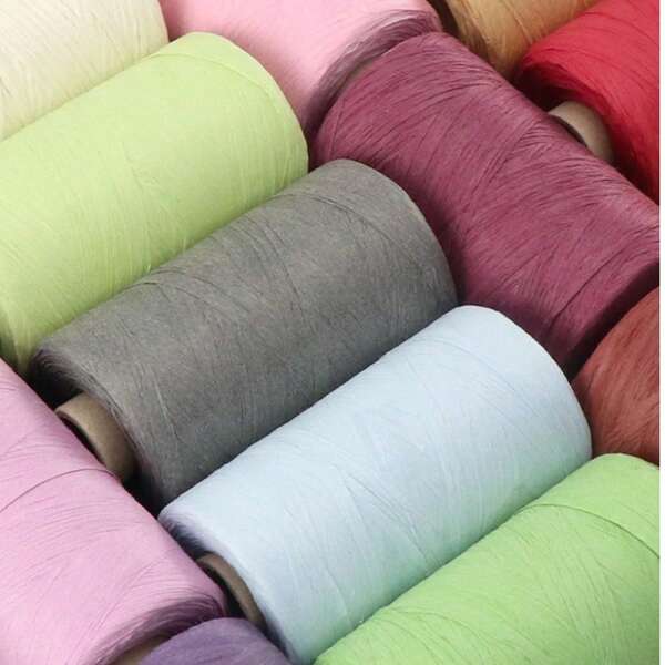 Colorful Paper Raffia String - Hand-Woven Rope DIY Crafts Decor For Gift Wrapping, Flower Bouquets & Handmade Hats Decorative Paper String