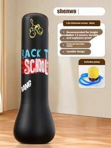 2/3 件母亲节、宰牲节青少年充气拳击沙袋玩具、冬季家居保暖、拳击、减压、成人拳击柱、生日/万圣节/圣诞节礼物 - 彩色 - 查看 5