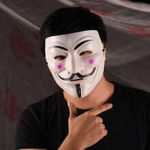 1pc Premium Electroplated Gold/Silver Mask, Movie Theme Mask For Halloween Party Costume Prop - Multicolor - View 3