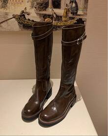Women Over-The-Knee Boots - Brown (widened Cylinder) In Stock - View 1