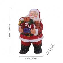 1 Resin Santa Claus Statue, Christmas Tree, Gingerbread House Desktop Decoration Ornament, Winter Gift, Christmas Atmosphere Decoration, Handicrafts, Children's Gift Home Decor Christmas Decorations Room Decor
