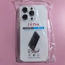 1 件透明防摔保护壳，适用于三星/苹果//红米/OPPO 手机，透明防摔手机壳，手机保护套，简约手机壳，纯色手机壳，TPU 防摔手机壳（军用级防摔）防水防震防刮