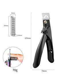 Nail Art Straight Cut Color Titanium French U-Shaped Nail Clipper Fake Nail Clipper Stainless Steel Nail Clipper Nail Extension Piece Nail Clipper Nail Clipper - Multicolor - View 6
