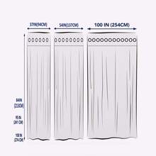 Soft And Comfortable Breathable Door Curtain/Privacy Insulated Light Filtering Ring Top Window Curtains For Bedroom, Closet, Living Room, Dining Room & Christmas Party Decor - 4pcs/Set