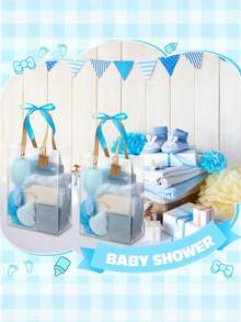 68/74PCS/6Sets Birthday Party Prizes For Winners Gifts Headband Hair Brush Jewelry Box Compact Mirror Powder Puff Hair Tie Claw Gift Bag Bridal Shower - 彩色 - 查看 10