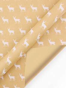 1M/3M 300cm*43cm, Papel Kraft Natural para Embrulho de Presente em Árvore de Natal Vintage, Árvore de Natal Branca, Rena, Floco de Neve, Embalagem para Presente, Decoração de Presente Faça Você Mesmo, Natal e Dia dos Namorados - Multicolorido - Ver 17