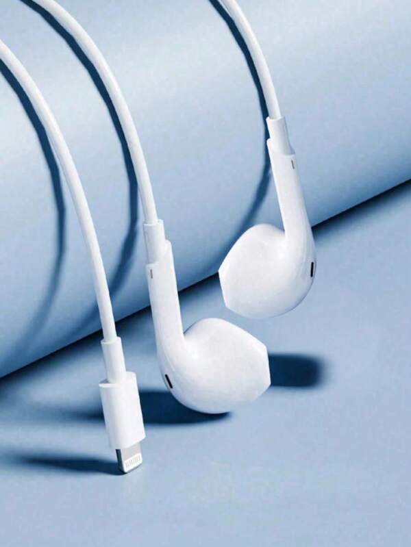 Wired In-Earphone Compatible With Apple Lightning,Wired Headphones In-Ear Earbuds Earphones Compatible With Iphone/Ipad Lightning,[Bluetooth Needs To Be Turned On]