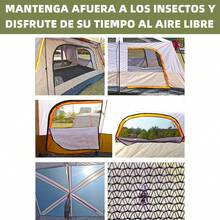 Tienda De Campaña Grande Para 5-8 Personas/gran Espacio, Casa de Campaña Portátil,Tienda de Campaña para5~8 Personas,Tienda Familiar de Fácil Instalación,Tienda para Acampar Impermeable con Alfombra de Piso y Toldo de Puerta,Gran Ventilación,Fuerte y duradero.5-8 carpa de campamento de personas con vestíbulo extendido, carpas familiares resistentes a la intemperie de 2 habitaciones, instalación fácil de instalar carpa impermeable al aire libre para mochileros y caminatas para acampar - Agua azul cielo - Ver 7