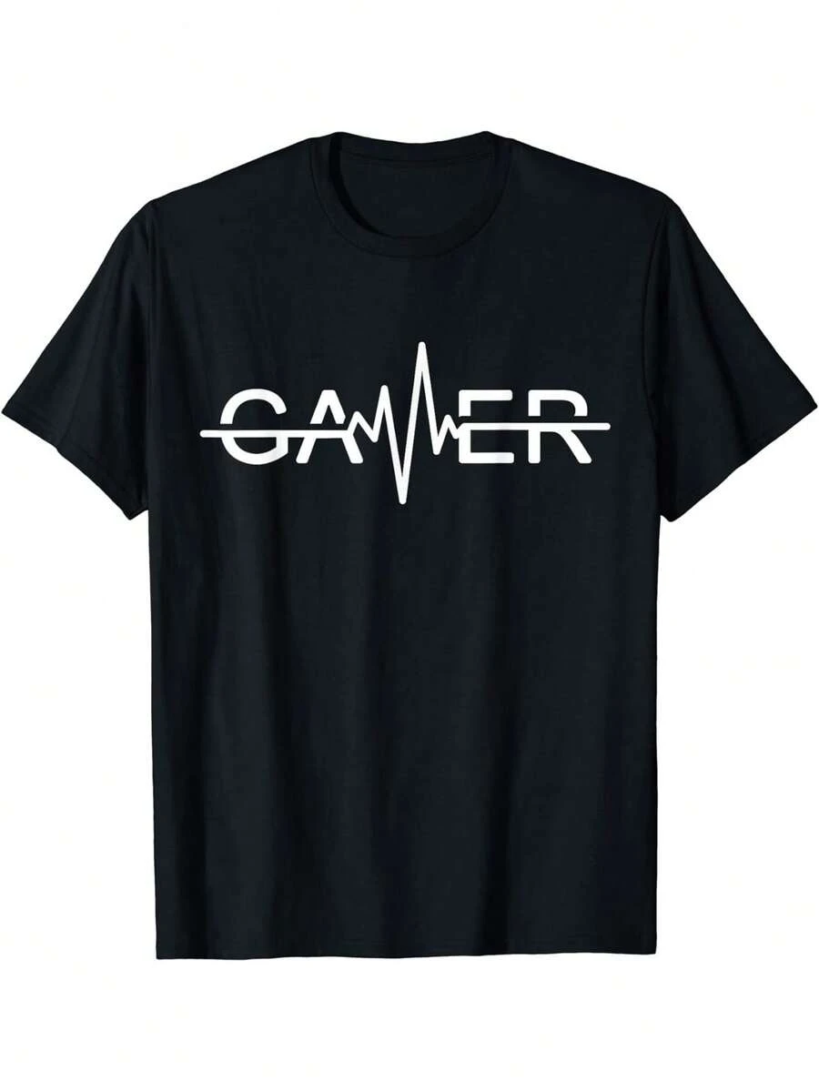 German Rock Band Tokio Hotel I Love Tom Kaulitz TShirt Men Vintage Punk Gothic Short Sleeve T-Shirts Men's Pure Cotton Tee - 黑色21 - 查看 1