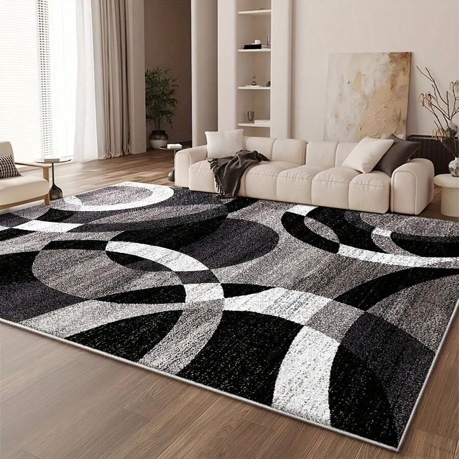 850g Heavy Modern Bohemian Floral Pattern Thickened Rug - Machine Washable For Living Room, Bedroom, Suitable For Indoor And Outdoor Use - Large Size Up To 2.16 Square Meters, Bedroom Carpet | Modern Style Decoration | Soft Texture - 彩色 - 查看 1