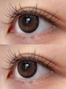 JeweLens 1pair Cosmetic Color Contact Lens Color Makeup Eye Lenses Natural Brown Contacts