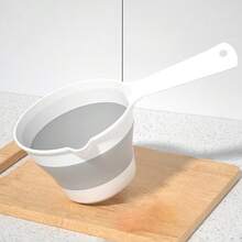 1 件可折叠水勺，便携式迷你可折叠水勺，适用于厨房、浴室、洗车、钓鱼、园艺和家庭清洁，轻巧易存放 | 厨房勺 | 沐浴水勺