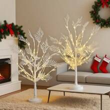 Simulated Birch Coral Tree Lamp, Atmospheric Lighting Fixture - Warm White Light, Colorful Light, USB Powered, Suitable For Autumn, Weddings, Valentine's Day, Halloween, And Christmas Festival Atmospheric Lighting - 暖色 - 查看 3