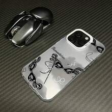 Funda de Teléfono con Patrón Original de Gradiente IMD Láser para iPhone 16/15 Plus/14 Pro/16 Pro Max, Funda de Teléfono de Alta Calidad a Prueba de Golpes y Anticaídas para Hombres y Mujeres, Compatible con iPhone 13 Pro Max/12 Pro/11 - Colores mixtos - Ver 9
