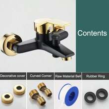 Wall Mounted Bath Shower Faucets Household Bathtub Faucet Multifunctional Outlet Hot And Cold Mixer Tap Bathroom Faucet