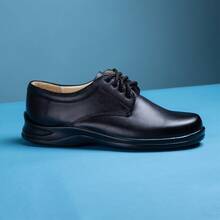 Zapato P Enfermero, Laboratorio o Trabajo  Liso    Básico    Piel Genuina    Atemporal - Negro - Ver 1