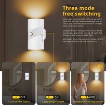 Mart LED Night Light, Motion Sensor & RGB Gradient Dimmable, Magnetic Mount, USB Rechargeable (1500mAh), Infrared Wireless, For Entryway/Bedside/Desk/Closet, ≤36V, Non - Waterproof