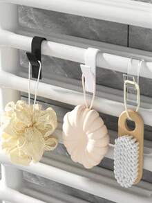 5/10 Set cârlig pentru încălzire baie, suport pentru halat de baie, cârlig pentru cort cu încălzire, accesorii pentru cârlige de haine pentru dulap de depozitare pentru baie, cârlig cilindric pentru haine cu încălzire pentru cort, montat simplu pe perete, economisește spațiu, cârlig robust pentru încălzire baie pentru agățarea halatelor de baie, hainelor și prosoapelor, nu necesită găurire pentru instalare