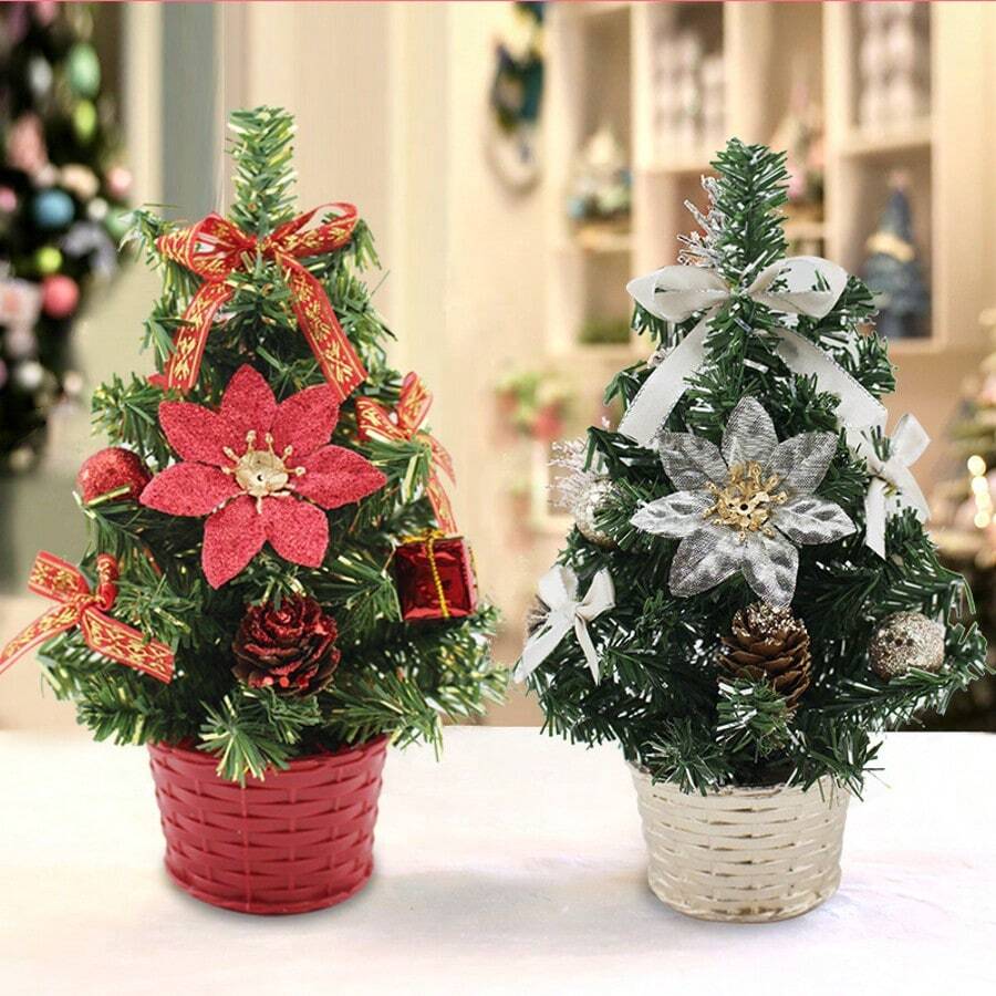Sztuczna choinka doniczkowa, dekoracja wnętrz do salonu, centrum handlowego, witryny, świąteczna atmosfera
