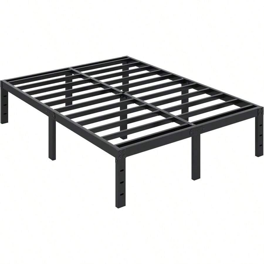 Bed Frame Heavy Duty Metal Full Platform Bed Frame With Under Bed Storage No Box Spring Needed Easy Assembly Noise Free Non Slip 14 Inch Full
