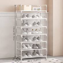 4-7 Tier Shoe Rack, Large Capacity Reinforced Simple Entrance Multi-Layer Dustproof Home Dorm Shoe Storage Cabinet, Shoe Organizers, Closet Shoe Organizers, Hanging Shoe Organizer, Over The Door Shoe Organizer
