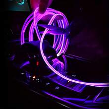 Upgraded 118.11 Inch RGB LED Car Interior Light Strip - 16 Million Colors With APP Control & Music Sync, 5V USB Powered, Flexible Neon Car Decorative Light/Christmas Ambience Light, Premium Choice For Automotive Decor Lovers, Flexible Ambient Lighting For Car Interior (Dashboard/Door/Center Console) & Holiday Decor, High-Quality LED For Enthusiasts. Please Refer To The Video For Specific Installation Methods; Contact Customer Service For Assistance If Unclear. - 300cm/118inch RGB APP neon LED - 查看 5