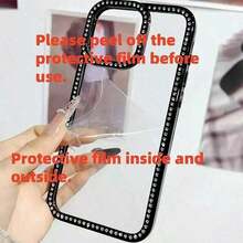 Y2K 1PC 2 Diamond Pentagram 3-In-1 Pink Leopard Pattern Suitable For IPhone 16, 16 Plus, 16 Pro Max, 16 Pro, 15 Plus, 15 Pro Max, 14, 14 Plus, 14 Pro Max, 13, 13 Pro, 13 Pro Max, 12, 12 Pro, 12 Pro Max, 11, 11 Pro, 11 Pro Max, Perfect For Girlfriends, Classmates, And Relatives - 黑色 - 查看 6