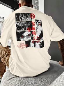 Oversized T-Shirt Streetwear Kakashi Hatake Sharingan Aldeia Academia REF 7272 VEST NERD - Màu Khaki - Xem 7
