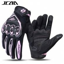 MJMOTO Găng tay lái xe máy màu hồng mới dành cho nữ, găng tay xe đạp có màn hình cảm ứng, găng tay chống ngã, găng tay đua mô tô địa hình. - A - Xem 24