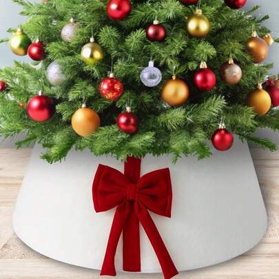 1 pezzo Gonna per albero di Natale, Gonna per albero di Natale, Decorazione per albero di Natale, Decorazione per feste di Natale in casa, Decorazione per base dell'albero di Natale, Accessori per decorazioni natalizie, Decorazioni per atmosfera festiva (40 * 60 * 20cm)