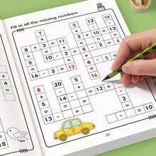 1pc Math Practice Workbook, Practice Addition And Subtraction Within 20, Learn Formulas From Pictures, Decomposition Calculation. Fun Learning Picture Book, Edutainment, Quickly Become A Math Genius! - Multicolor - View 6