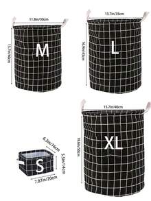 1 giỏ đựng đồ bằng vải, giỏ đựng đồ giặt, giỏ đựng quần áo bẩn, giỏ đựng đồ phân loại có thể gấp gọn, giỏ đựng đồ kẻ caro, xô đựng quần áo bẩn tròn, giỏ đựng đồ lặt vặt, giỏ đựng đồ, giỏ đựng đồ giặt - Nhiều màu - Xem 3