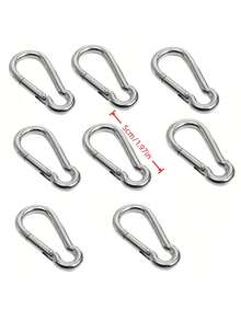 304 Stainless Steel Spring Buckle/Buckle,Pet Leash Accessories, Suitable For Courtyard, Outdoor Activities And Camping. It Is Made Of Corrosion-Resistant 304 Stainless Steel And Allows One-Handed Quick Opening.