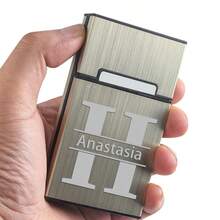 Personalizowane etui na zapalniczkę, etui na papierosy, niestandardowy nadruk obrazu, bardzo długie, cienkie etui na papierosy, 20 paczek supercienkich, aluminiowych etui na papierosy z klapką, prezent dla chłopaka, drużby, ojca, torba do pakowania prezentów