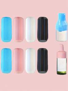Bộ 12/8/4/1 hộp đựng đồ du lịch chống rò rỉ, nắp đậy chống rò rỉ cho vali đựng đồ vệ sinh cá nhân, dụng cụ chống rò rỉ chai lọ du lịch bằng silicon, phù hợp với hầu hết các kích cỡ chai, có chun co giãn, dùng được cho cả nam và nữ, nhiều màu sắc, thích hợp cho túi đựng đồ du lịch, đồ dùng cần thiết khi đi du lịch, đồ dùng học tập, cắm trại nghỉ lễ, nước hoa mini (nam/nữ), hương thơm bãi biển, quà Giáng sinh, quà Halloween. - Nhiều màu - Xem 4