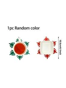 12 piezas Manteles individuales con diseño de copos de nieve, posavasos con copos de nieve, manteles individuales rojos para tazas de vino, té y café, en caja de regalo para decoración de fiesta de Navidad, invierno y días festivos. Manteles individuales y posavasos de fieltro verde y rojo para decoración de mesa de cena de fiesta de Navidad, boda de invierno y días festivos. - Multicolor - Ver 14