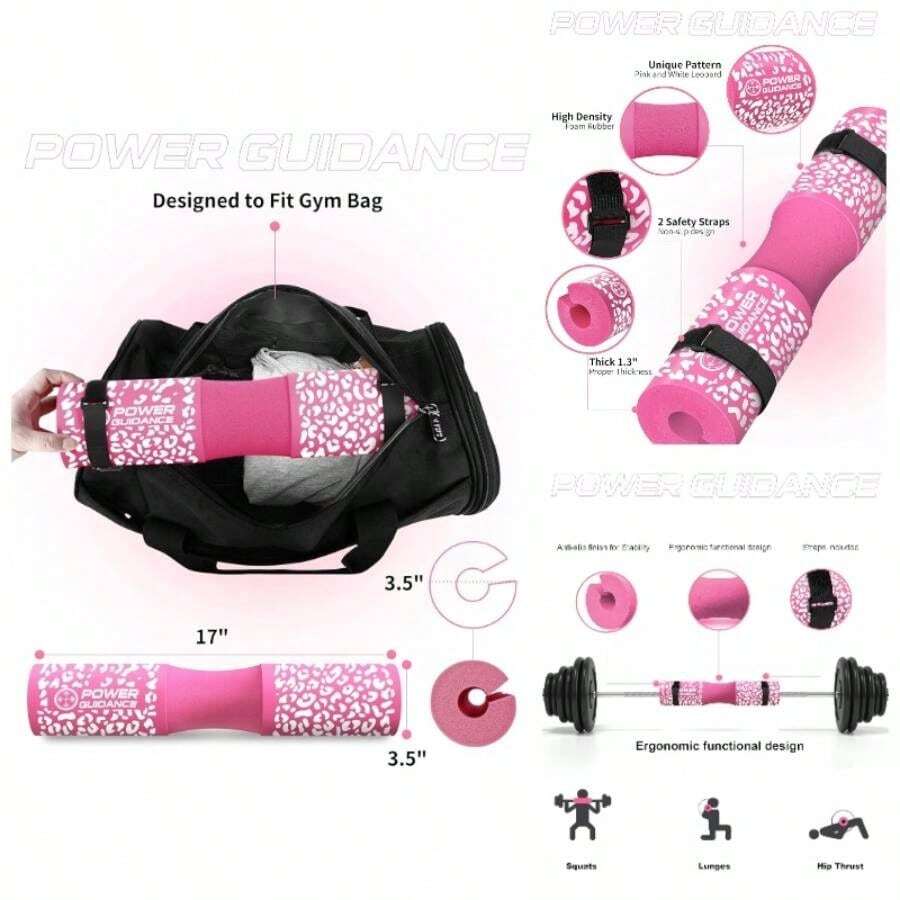 Barbell Squat Pad Neck Shoulder Protective Pad Great For Squats, Lunges, Hip Thrusts, Lifting More Fit Standard And  Bars Perfectly