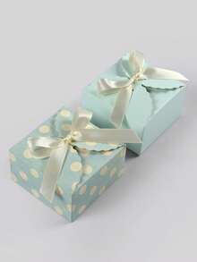 10pcs Multi-Color Bowknot Small Square Boxes, Solid Color Creative Wavy Edge Minimalist Square Folding Gift Boxes, Compact And Exquisite, Suitable For Packaging Small Items Such As Earrings, Wax Melts, Handmade Soaps, Small Snacks, Wedding Favors, Party Gifts, Beauty Samples, Practical And Decorative For Weddings, Christmas Parties, Birthday Parties, And Daily Gifting