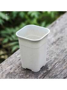 加厚磨砂方形高腰塑料花盆桌面摆件小花盆带排水种植盆小花盆 - 彩色 - 查看 8