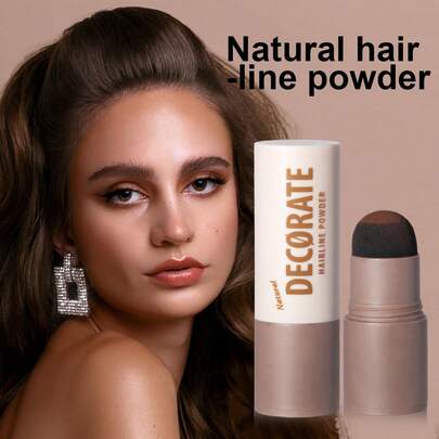 1pc Natural Hairline Powder, Waterproof Sweat-Resistant Non-Smudge Makeup Powder For Hairline, Suitable For Daily, Festival, Party, Stage Makeup