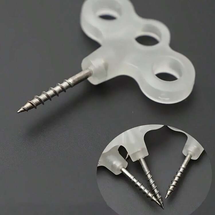 4 件装甲板钉帐篷桩木螺丝钩夜光旋入式眼钩树帐篷钉适用于户外露营徒步篷布拉绳帐篷绳拉线导绳甲板板背包天篷，适用于帐篷和遮蔽绳索固定，重型户外帐篷配件，耐用坚固，耐腐蚀材料，冒险爱好者的必备品 - 运动和户外 - 彩色 - 查看 6